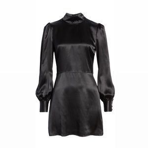 Reformation Kim Long Sleeve Silk Dress
